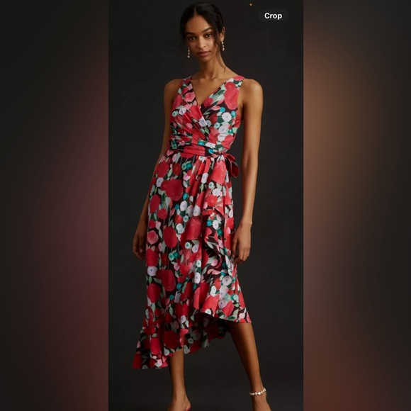 NWOT Anthropologie size M midi wrap dress - Picture 1 of 12